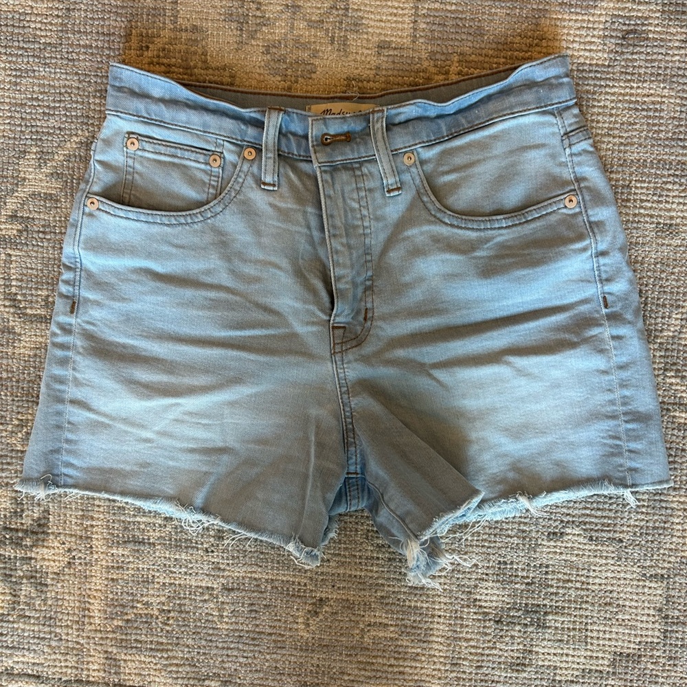 Madewell Light Blue Denim Women Shorts